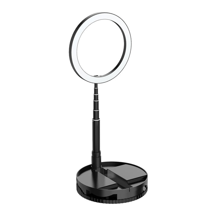 Foldable LED Ring Light Dimmable Selfie USB Ring Video Light with 1.68m Stand For Video Youtube Tiktok Makeup Flash freeshipping - Etreasurs