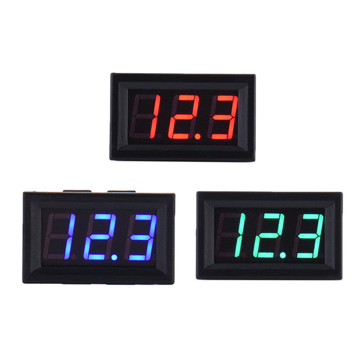 DC 3.2-30V Two-wire Voltmeter LED Panel Digital Display Voltage Meter Device freeshipping - Etreasurs