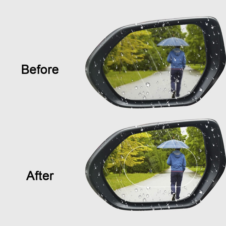 2PCS Car Mirror Window Clear Film Anti Dazzle Car Rearview Mirror Protective Film Waterproof Rainproof Anti Fog Car Sticker freeshipping - Etreasurs