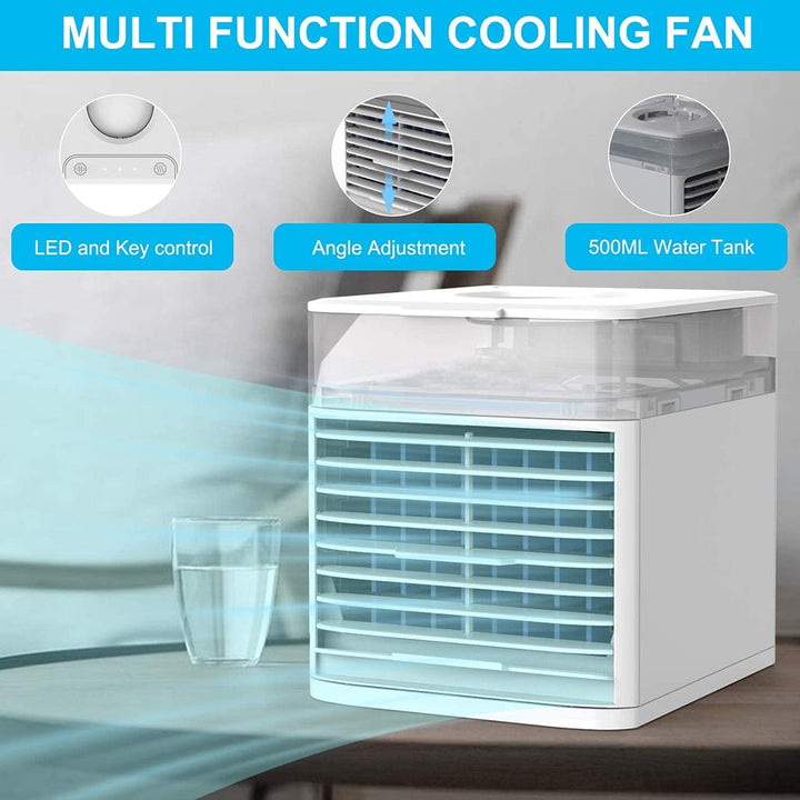 Mini Air Conditioner Air Cooler Fan 7 Colors Light USB Portable Air Conditioner Sterilization isinfection Air Cooling Fan freeshipping - Etreasurs