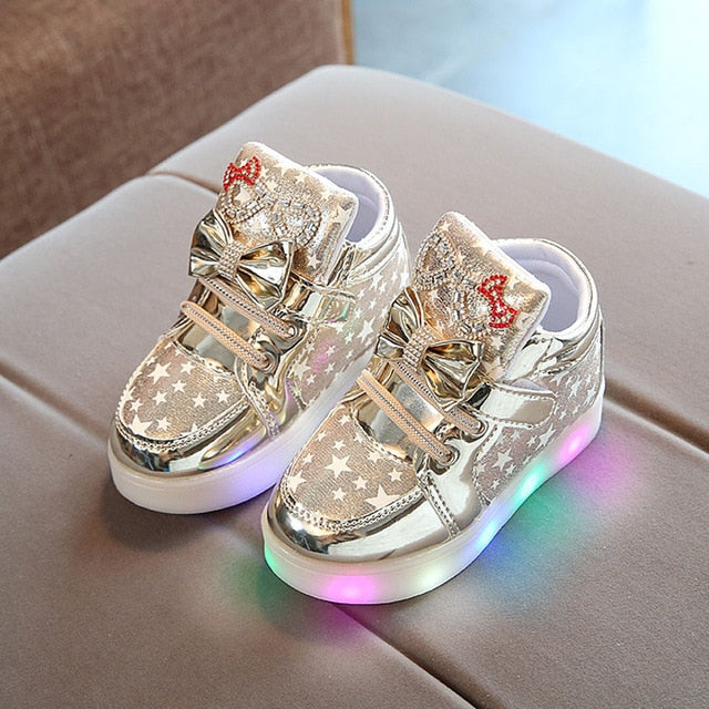 Toddler Baby Shoes Fashion Sneakers For Children Girl Boys Star Luminous Child Casual Colorful Light Shoes Sneakers freeshipping - Etreasurs