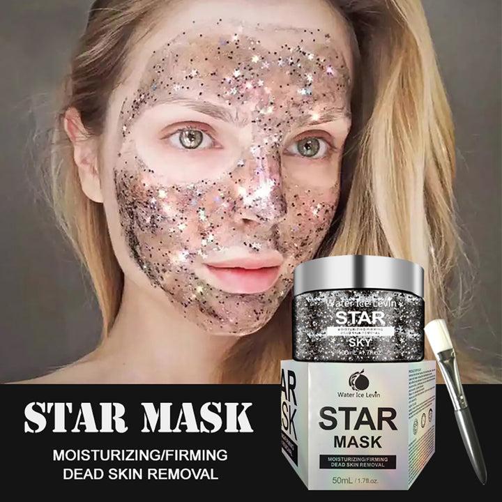 50ml Glitter Star Facial Peel Off Tightening Moisturizing Firming Whitening Mask freeshipping - Etreasurs