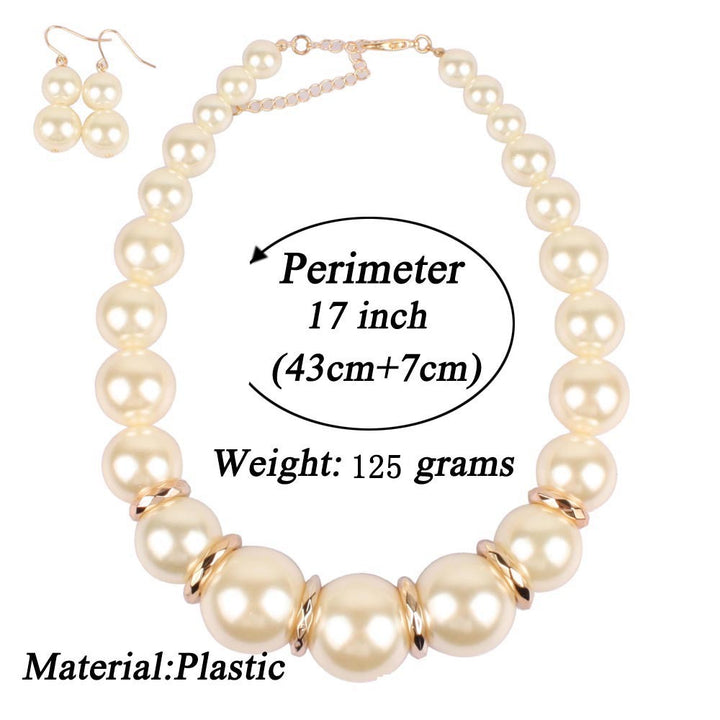 Catwalk Models Large Pearl Short Necklace Korean Style Personalized Fashion Necklace Exaggerated Necklace freeshipping - Etreasurs