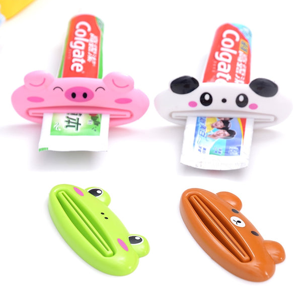 1pcs Animal Easy Toothpaste Dispenser Plastic Tooth Paste Tube Squeezer Useful Toothpaste Rolling Holder For Home Bathroom freeshipping - Etreasurs