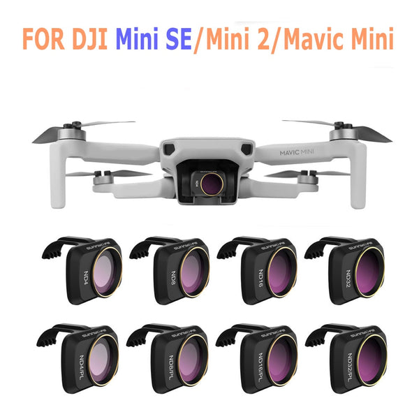 for DJI Mini SE Drone Camera Gimbal Lens Filter MCUV CPL ND Camera Lens Sunhood Protector for DJI Mini 2/Mavic Mini Accessories