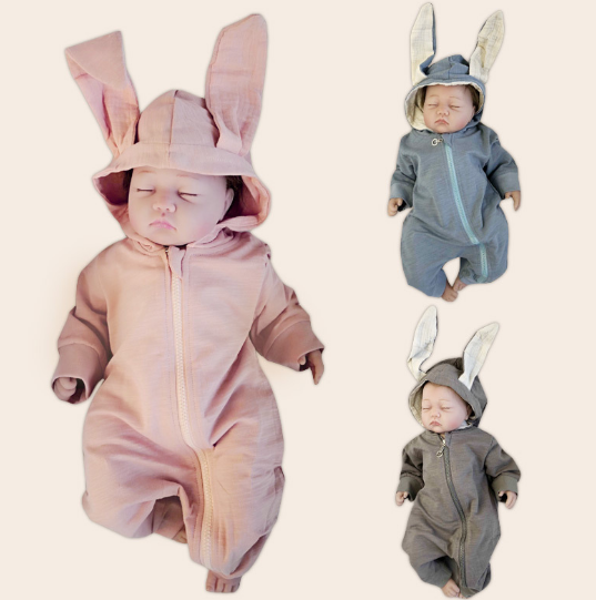 Spring Autumn Baby Rompers Cute Cartoon Rabbit Infant Girl Boy Jumpers Kids Baby Outfits Clothes freeshipping - Etreasurs