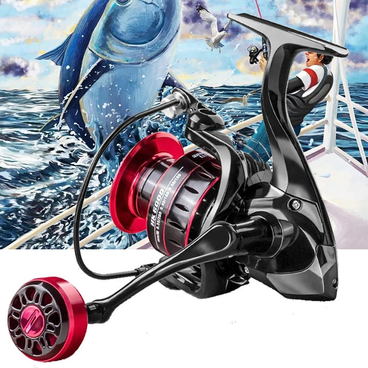 New Fishing Reels 1000-7000 Metal Spool 8kg Drag Power 5.2:1 Gear Ratio Spinning Reel Carp Fishing Reels For Saltwater Sea freeshipping - Etreasurs