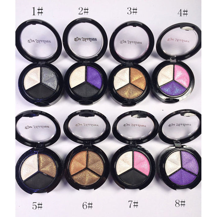 3 Colors Eyeshadow Natural Eye Shadow Makeup Cosmetic Palette Women Beauty Tool freeshipping - Etreasurs