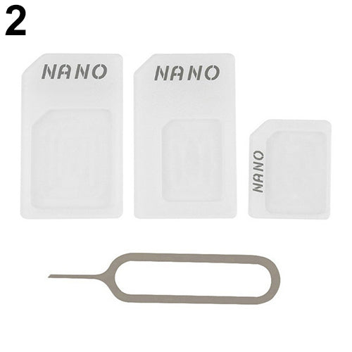 3 in 1 Nano SIM Card to Micro SIM Card to Standard SIM Card Adapter Converter freeshipping - Etreasurs