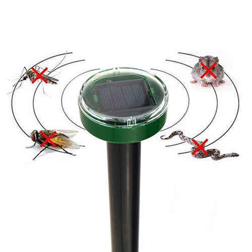 Eco-Friendly Solar Power Ultrasonic Gopher Mole Snake Mouse Pest Reject Repeller freeshipping - Etreasurs