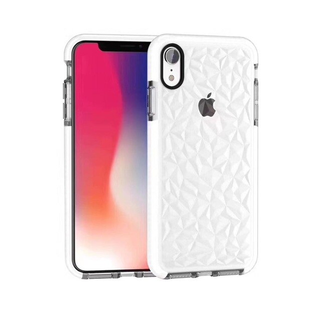 Explosive two-color diamond transparent soft shell for iphoneX XR XSMAX 6 7 8plus diamond mobile phone case freeshipping - Etreasurs