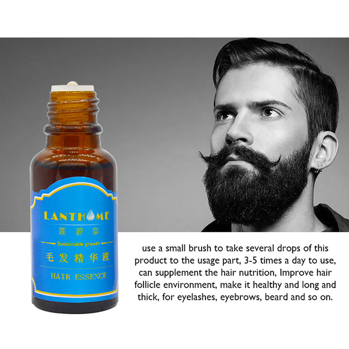 Beard Growth Oil Thicker Essence Fast Hair Grow for Alopecia Chest Mustache freeshipping - Etreasurs