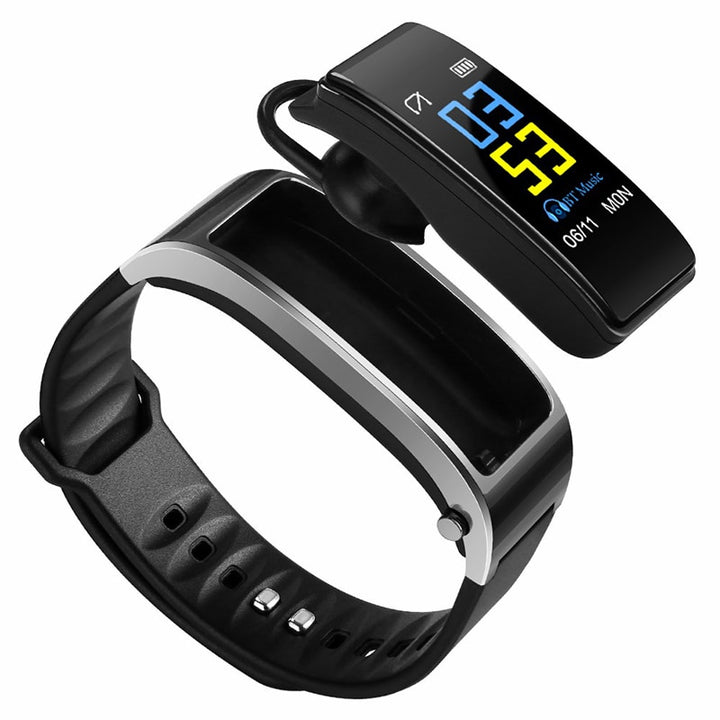 Y3 PLUS Bluetooth Headset Smart Bracelet 2 in 1 watch with earbuds Wristband health monitoring Sports Earphone and Mic freeshipping - Etreasurs