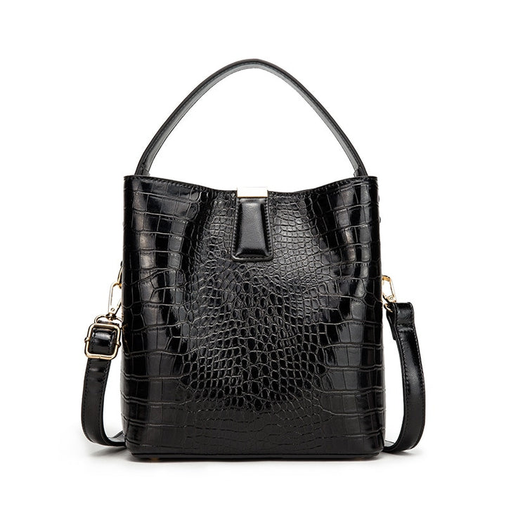 Crocodile Pattern Bucket Bags Leather Handbags Women Crossbody Bags Totes Ladies Shoulder Messenger Bag Female Purses freeshipping - Etreasurs