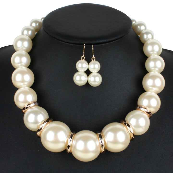 Catwalk Models Large Pearl Short Necklace Korean Style Personalized Fashion Necklace Exaggerated Necklace freeshipping - Etreasurs