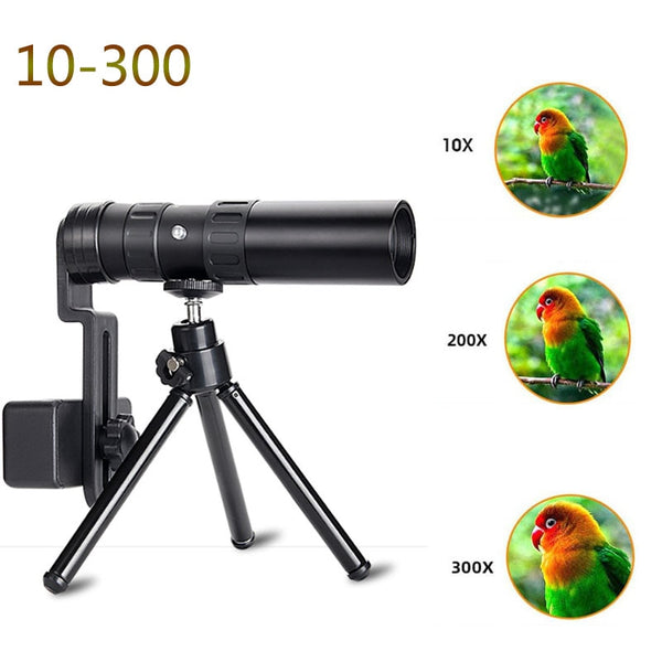 Outdoor Tactical Military Metal Monocular Telescope 10-300 Zoom Monocular Camp Hike Hunting Fishing Pocket Tool freeshipping - Etreasurs