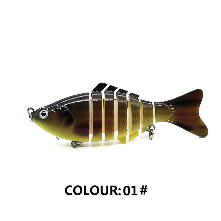 Multi Jointed Fishing Lure Sinking Artificial Wobbler Bait Hard Bait Swimbait 10cm/15.7g Fishing Tackle 7 Sections Crankbait freeshipping - Etreasurs