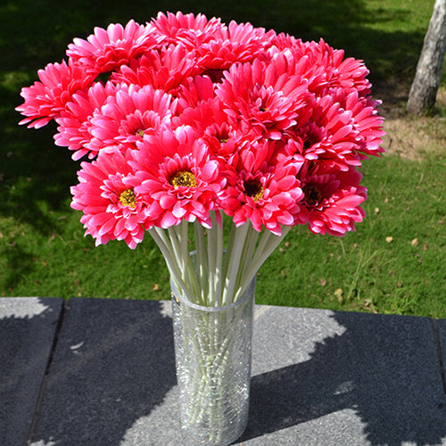 1 Pc Artificial Silk Gerbera Daisy Flower Wedding Party Bouquet Home Garden Decor freeshipping - Etreasurs