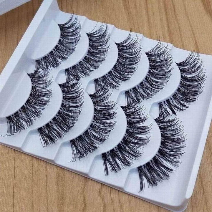 5 Pairs Makeup Handmade Natural Long Volume False Eyelashes Lashes Extensions freeshipping - Etreasurs