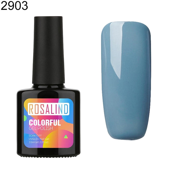 10ml Nail Art Soak-Off UV Polish Gel Solid Color Long Lasting Varnish Manicure freeshipping - Etreasurs