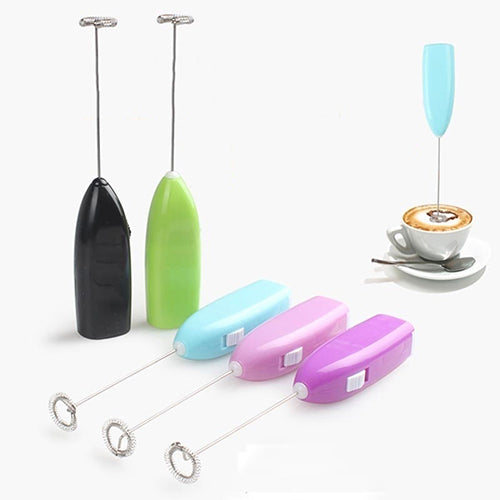 Mini Hand-Held Electric Stainless Steel Milk Frother Mixer Whisk Egg Beater Tool freeshipping - Etreasurs