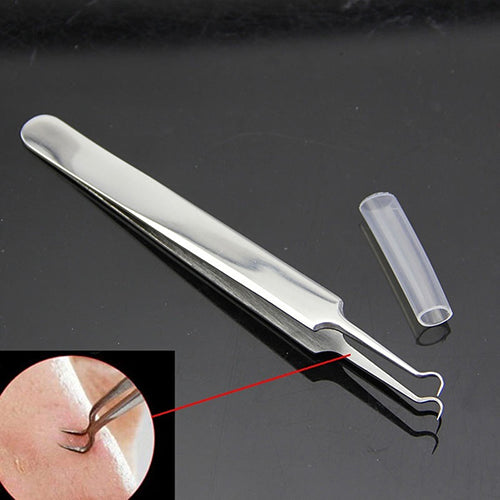 Curved Blackhead Acne Nipper Clips Tweezers Pimple Remover Face Cleaner Tool freeshipping - Etreasurs