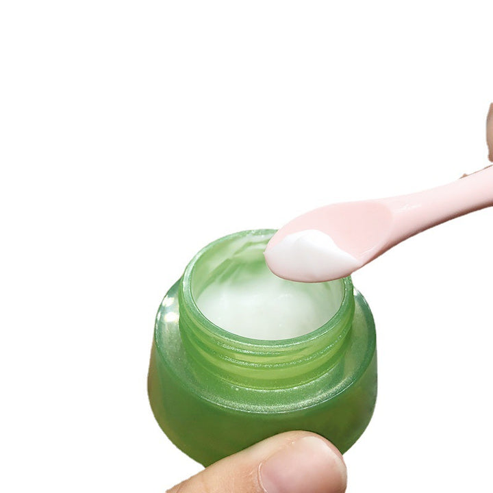 Jade Eye Cream Spoon Eye Essence Introduction Stick Silicone Handle Powder Crystal Jade Cream Cosmetic Spoon freeshipping - Etreasurs