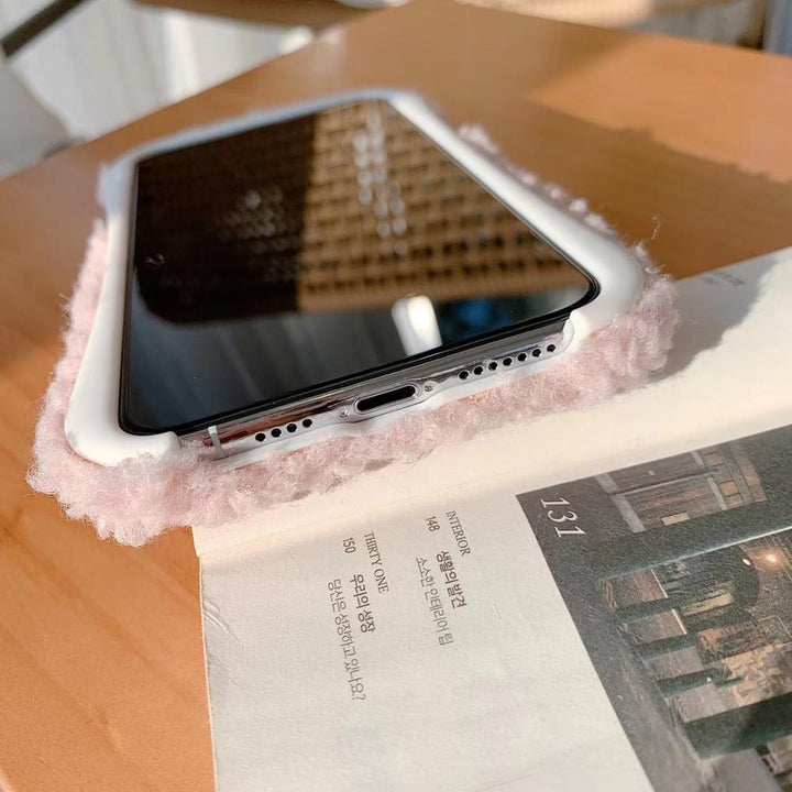 Winter Warm Cute Wool Plush Phone Case For iPhone 11 Pro Max 6 6S 7 8 Plus Soft Furry Fur Back Cover For iPhone X XS XR freeshipping - Etreasurs