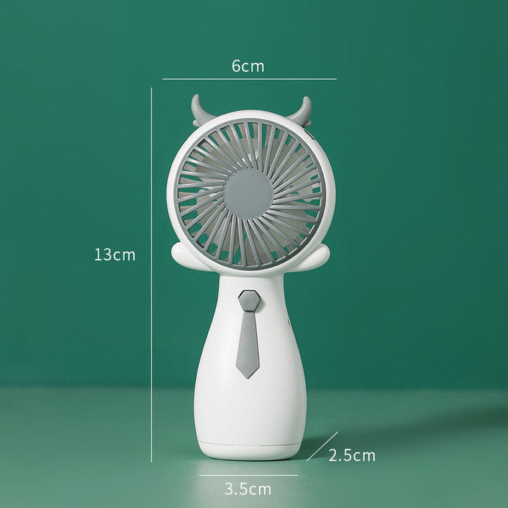 Girls Fan Cute Fan Antlers Small Fan Handheld Fan Mini Portable Fan Company Gift Fan freeshipping - Etreasurs