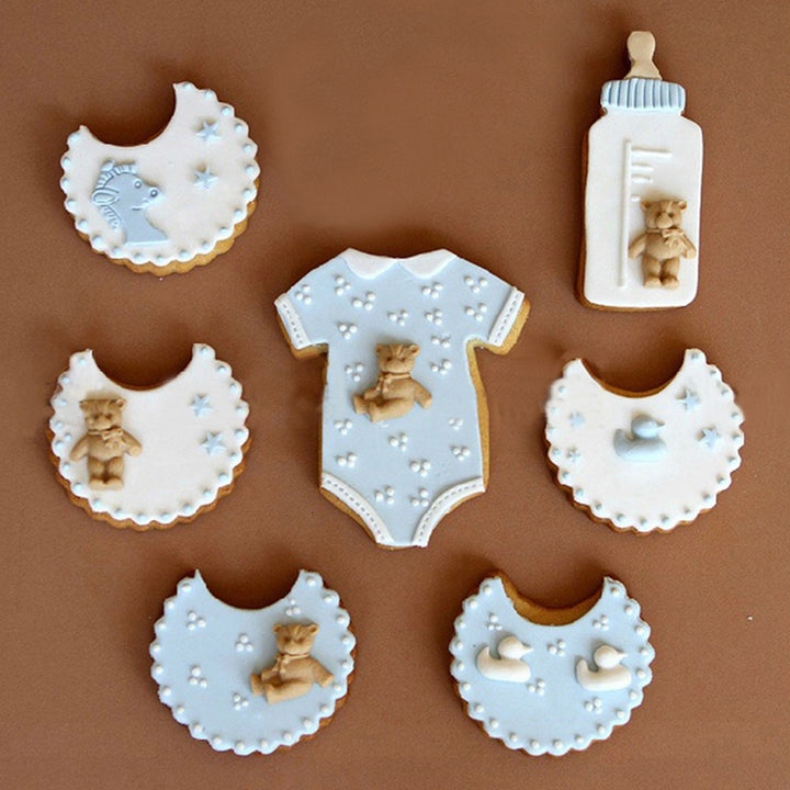 3Pcs/Set Baby Shower Themed Biscuit Cookie Pastry Cutters Tool Cake Baking Mold freeshipping - Etreasurs