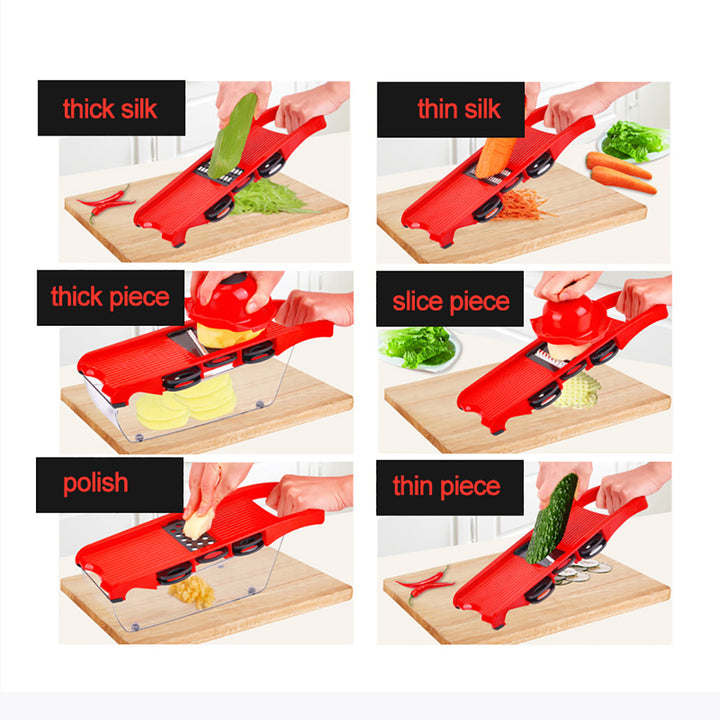 Multi-function Vegetable Slicer Grater Peeler Carrot Potato Cutter Kitchen Tool freeshipping - Etreasurs