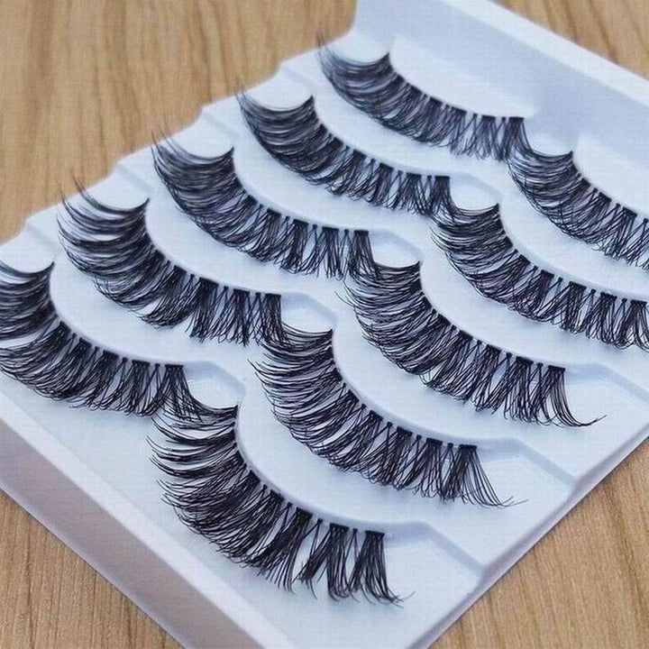 5 Pairs Makeup Handmade Natural Long Volume False Eyelashes Lashes Extensions freeshipping - Etreasurs