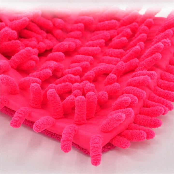 2 in 1 Ultrafine Fiber Chenille Microfiber Car Wash Glove Mitt Soft Mesh backing no scratch for Car Wash and Cleaning freeshipping - Etreasurs