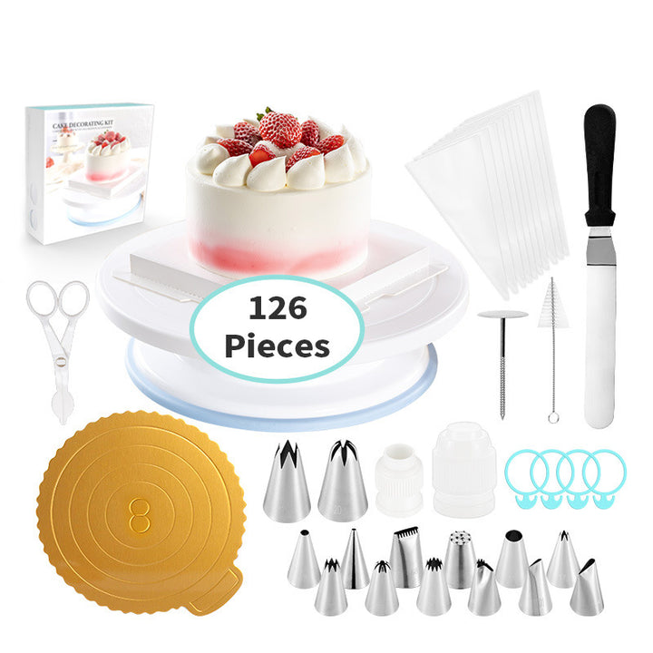 Cake Baking Set Cake Decorating Baking Tool Set 126 Piece Cake Turntable Set Cake Tools freeshipping - Etreasurs