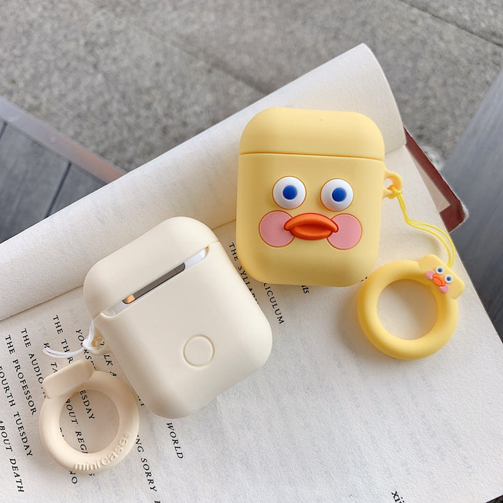 Cute Cartoon Earphone Case for Airpods 2 Cover Soft Silicone Slim Earphone Cover for Airpods 1 Case Bag Protective Strap Cases freeshipping - Etreasurs