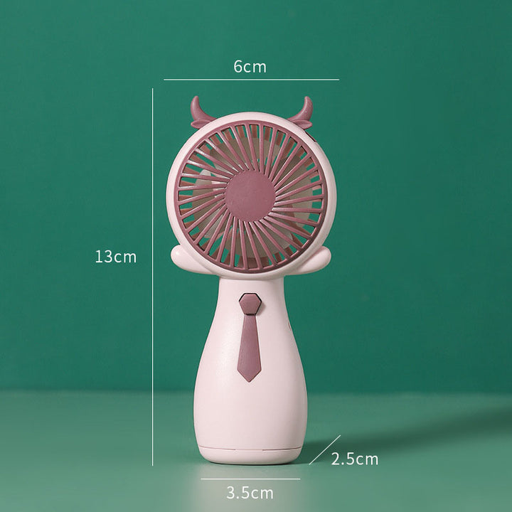 Girls Fan Cute Fan Antlers Small Fan Handheld Fan Mini Portable Fan Company Gift Fan freeshipping - Etreasurs