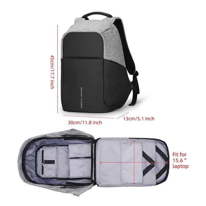 Mark Ryden Multifunction USB charging Men 15inch Laptop Backpacks For Teenager Fashion Male Mochila Travel backpack anti thief freeshipping - Etreasurs