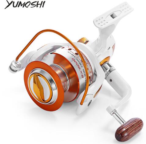 YUMOSHI 12 + 1BB Full Metal Fishing Spinning Reel With Exchangeable Arm Rocker freeshipping - Etreasurs