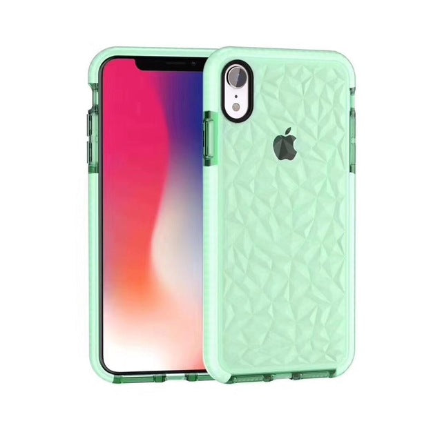 Explosive two-color diamond transparent soft shell for iphoneX XR XSMAX 6 7 8plus diamond mobile phone case freeshipping - Etreasurs