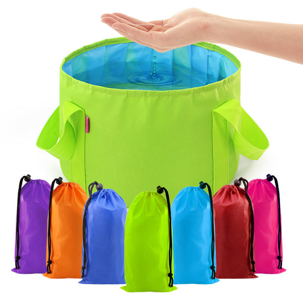 Multi-Purpose Outdoor Travel Portable Folding Bucket Foot Bucket Washbasin Camping Bucket Enlarged