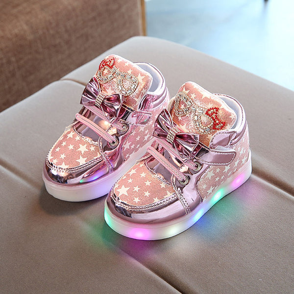 Toddler Baby Shoes Fashion Sneakers For Children Girl Boys Star Luminous Child Casual Colorful Light Shoes Sneakers freeshipping - Etreasurs