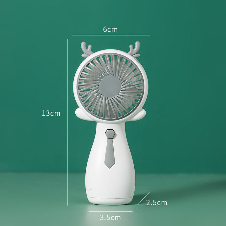 Girls Fan Cute Fan Antlers Small Fan Handheld Fan Mini Portable Fan Company Gift Fan freeshipping - Etreasurs