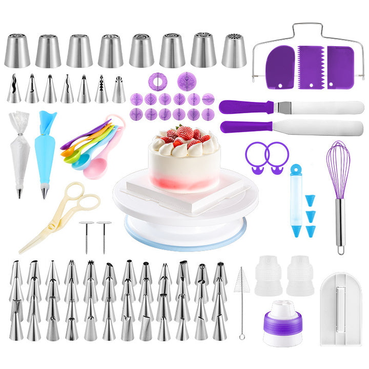 Cake Decorating Making Tools Baking Set Decorating Table 135 Pieces Baking Tools DIY Turntable Set freeshipping - Etreasurs