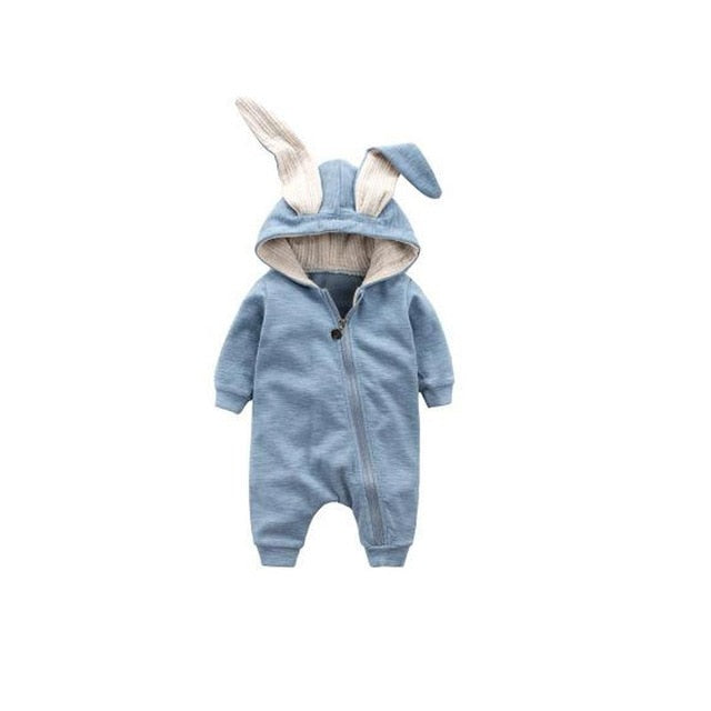 Spring Autumn Baby Rompers Cute Cartoon Rabbit Infant Girl Boy Jumpers Kids Baby Outfits Clothes freeshipping - Etreasurs