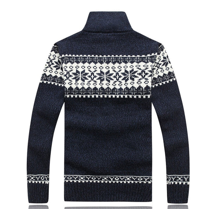 2021 Autumn Winter Men's Sweater Coat  Jackets Men Zipper Knitted Thick Coat Warm Casual Knitwear Cardigan freeshipping - Etreasurs