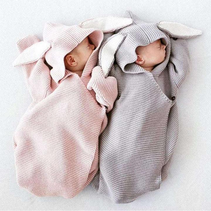 Baby Blankets Envelope for Newborns Baby Covers Cartoon Rabbit Ear Swaddling Baby Wrap Photography Newborn Baby Girl Clothes freeshipping - Etreasurs