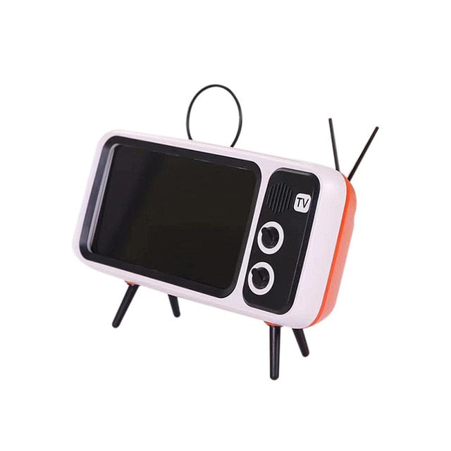 Retro TV Mobile Phone Screen Stand Cell Phone Mounts Holder for 4.7-5.5in mini Waterproo Mobile Phone Screen for Smart Phone freeshipping - Etreasurs