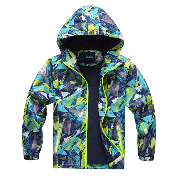 Spring Boys Girls Jackets Kids Boys Outerwear Waterproof Windproof Hoodies Jackets For Children's Polar Fleece Coat freeshipping - Etreasurs