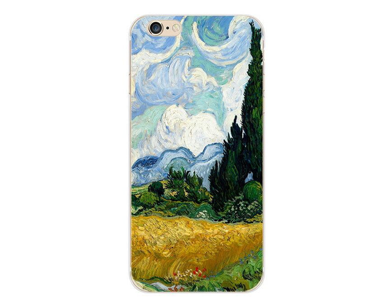 For iphone 7 6 X Case Artistic Van Gogh Starry Night Coque Phone Case for iPhone 8 7 6 6S Plus X 5 5S SE XR XS XSMAX freeshipping - Etreasurs
