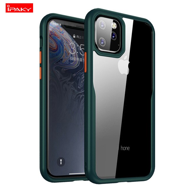 Applicable to Apple 11 mobile phone shell new iphone11 6.1 protective cover shatter-resistant 6.5 lanyard transparent soft shell freeshipping - Etreasurs